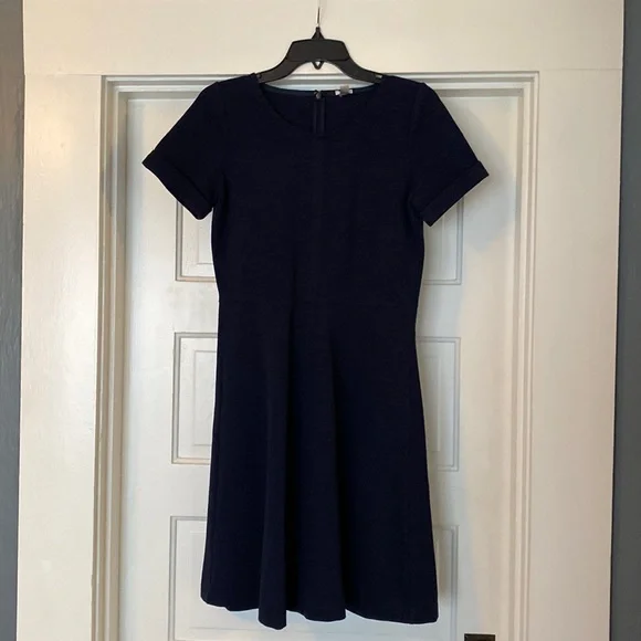 J. Crew knit dress, navy.